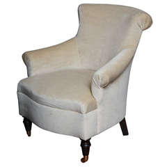 Classical Wing Chair with coasters by Arlene Angard