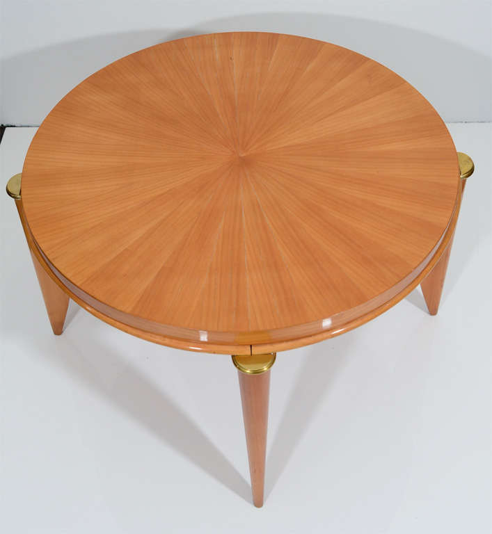 20th Century Léon Jallot, Sycamore coffee table, France, c. 1935