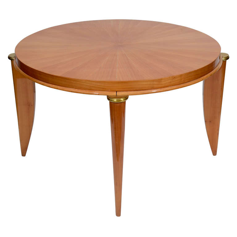 Léon Jallot, Sycamore coffee table, France, c. 1935