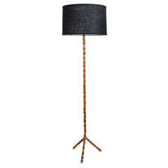 Fine Floor Lamp by Jacques Adnet
