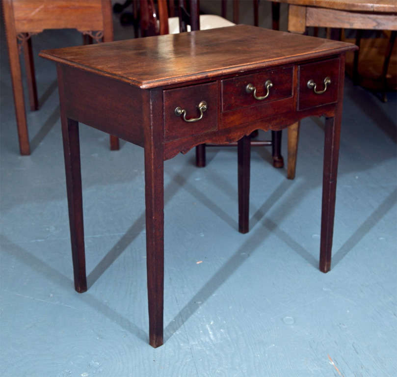 English Mahogany Lowboy