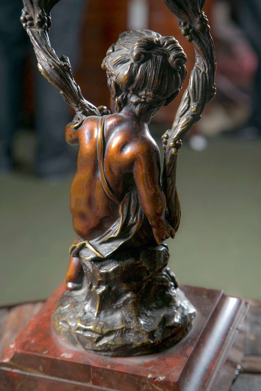 Paar Kandelaber im Rokoko-Stil (Bronze) im Angebot