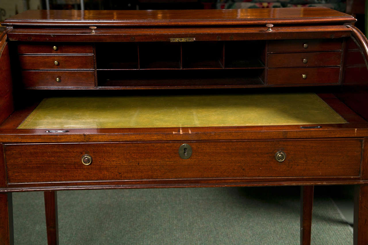 British English Sheraton Roll Top Desk