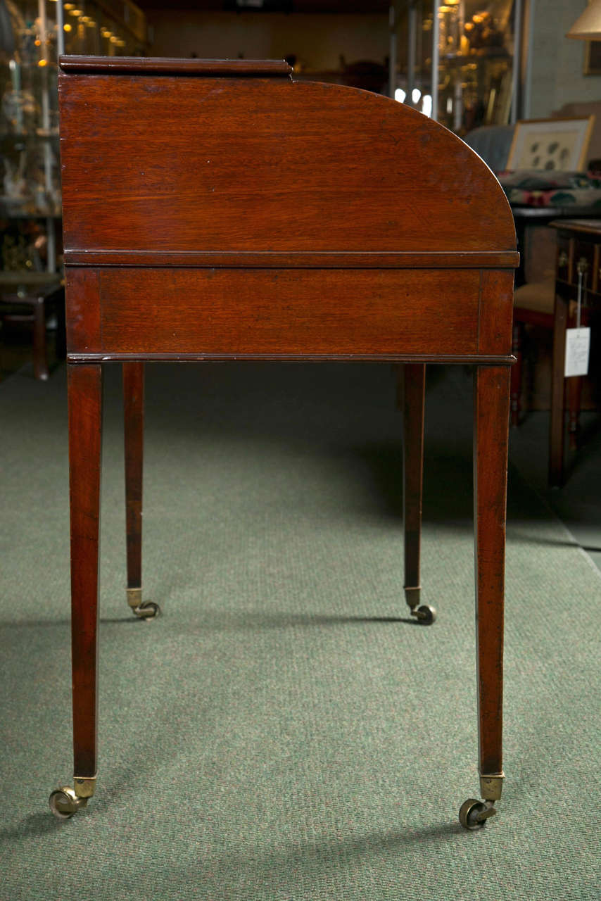English Sheraton Roll Top Desk 1