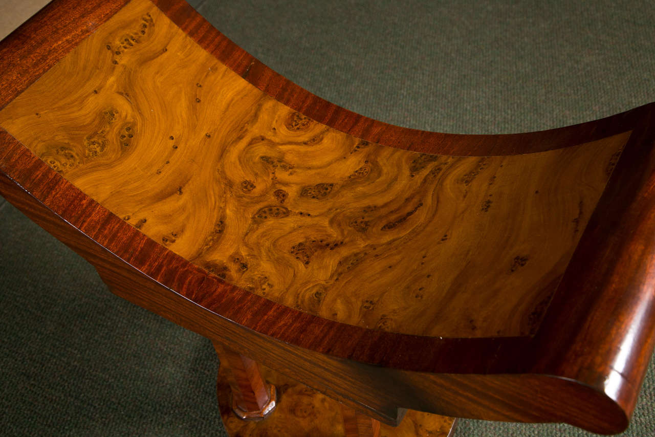 Pair of Art Deco Stools In Good Condition For Sale In Stamford, CT