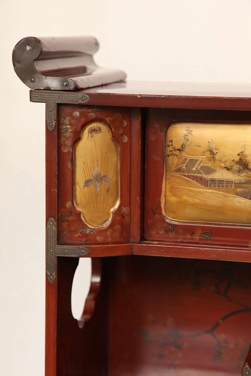 19th Century Japanese, Lacquered Secretaire 3