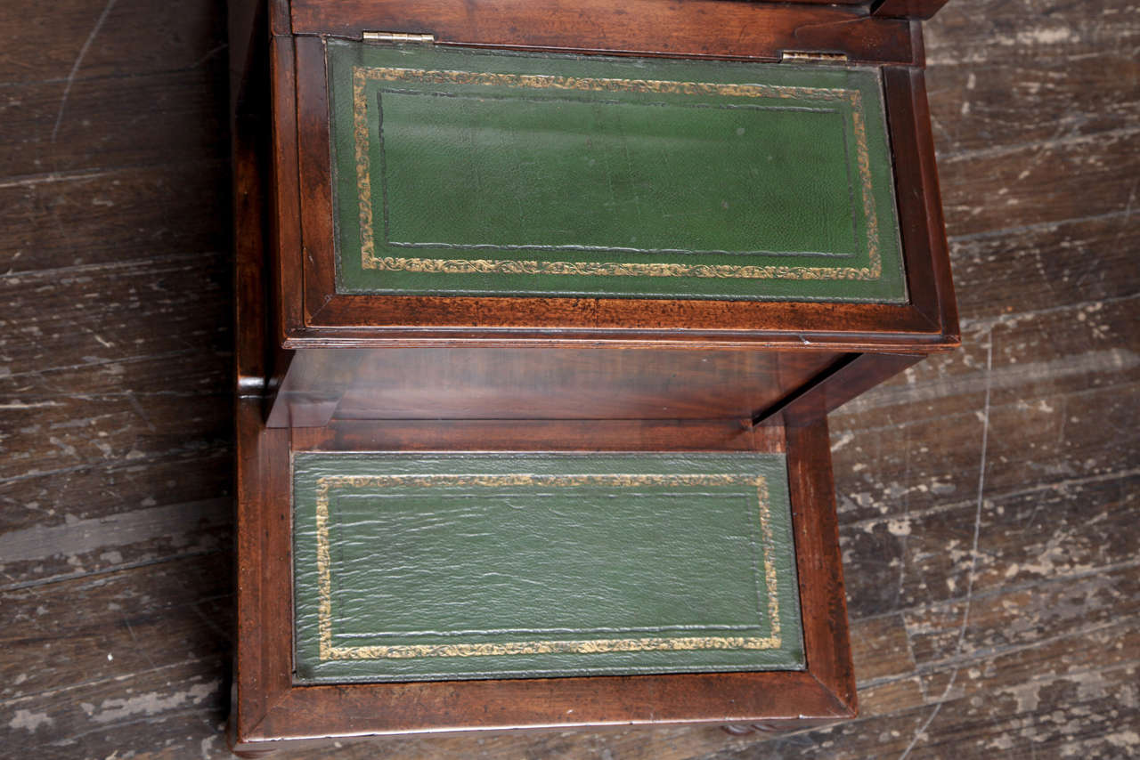 19th Century English, Mahogany Bed Steps 5