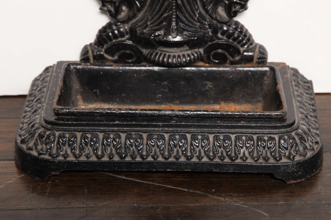 19th Century English, Cast Iron Umbrella Stand For Sale 1