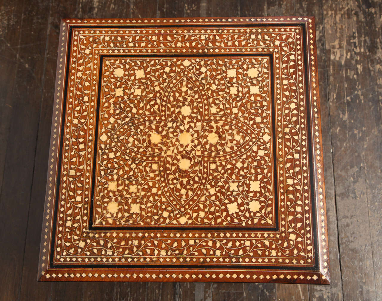 19th Century, Bone Inlaid Table In Good Condition In New York, NY