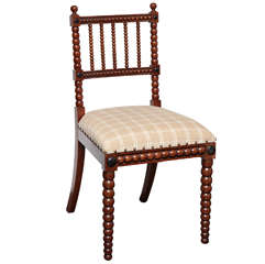 Early 19th Century English, Mahogany, Spool Side Chair
