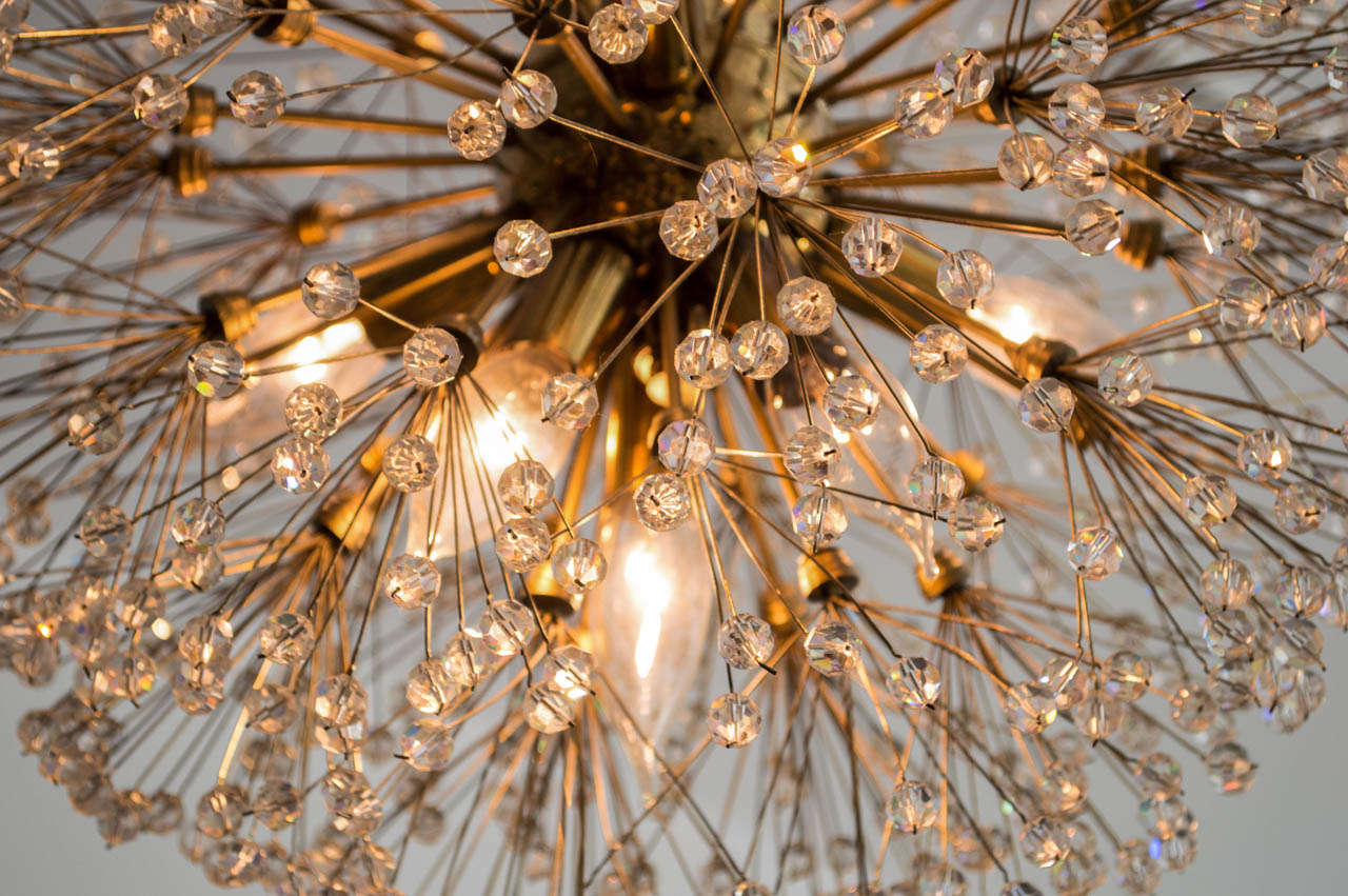 Austrian Emil Stejnar Swarovski Crystal Dandelion Chandelier