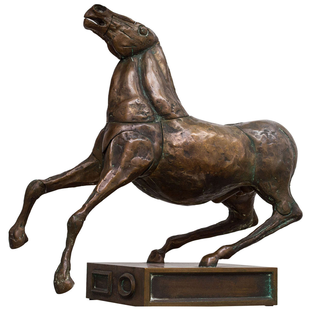 Rare Miguel Berrocal Bronze "Il Cavaallo" Puzzle  Sculpture For Sale