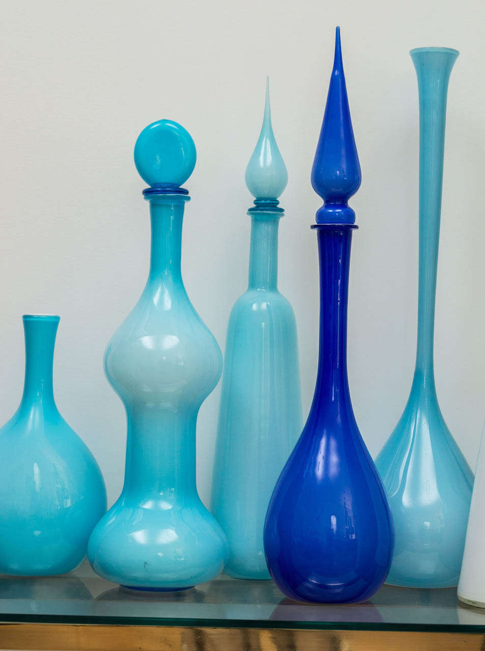Mid-20th Century Grouping  of Italian Cased Glass
