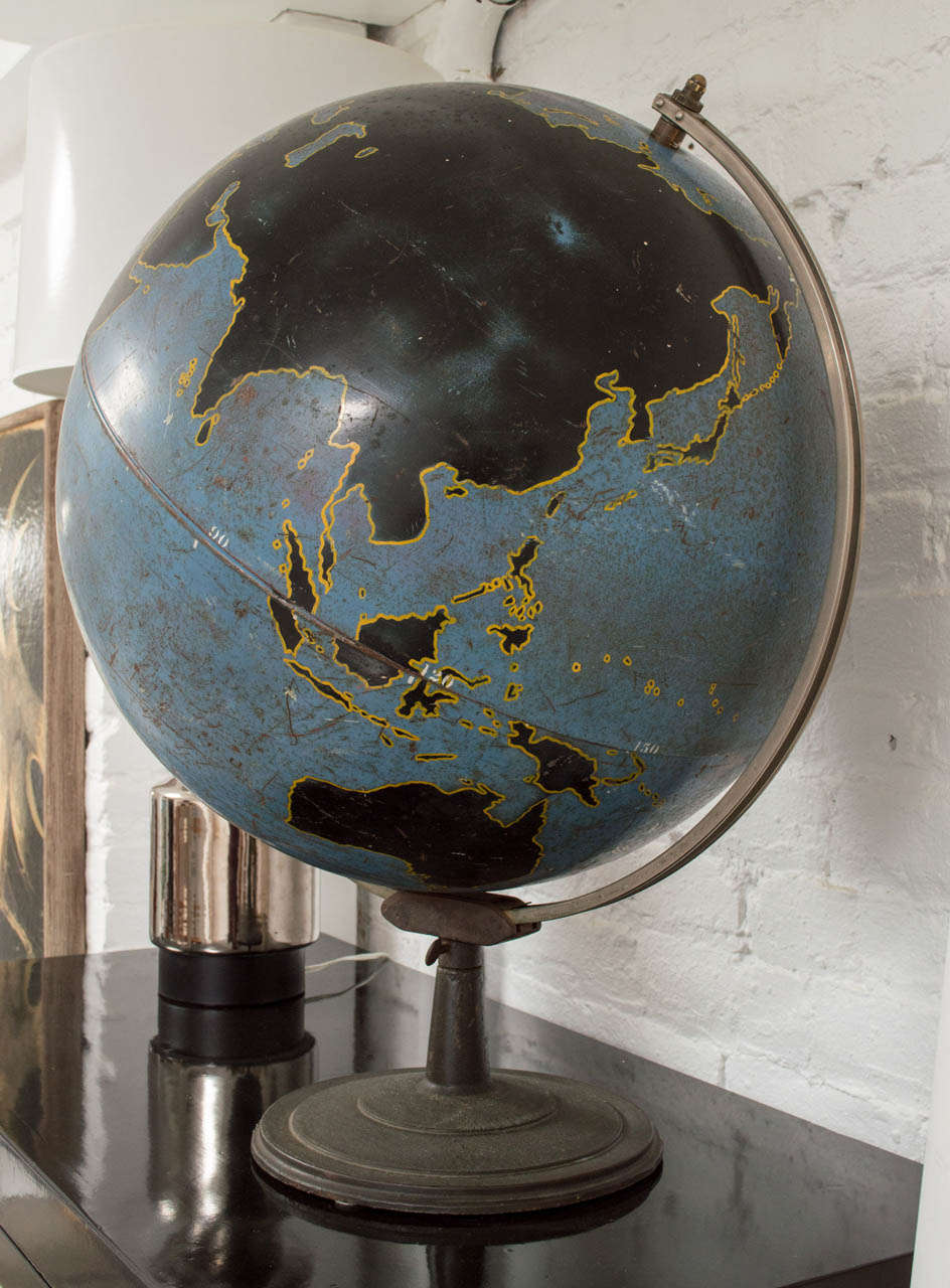 Genoyer Geppert Co. Military Aviation Globe In Distressed Condition In San Francisco, CA