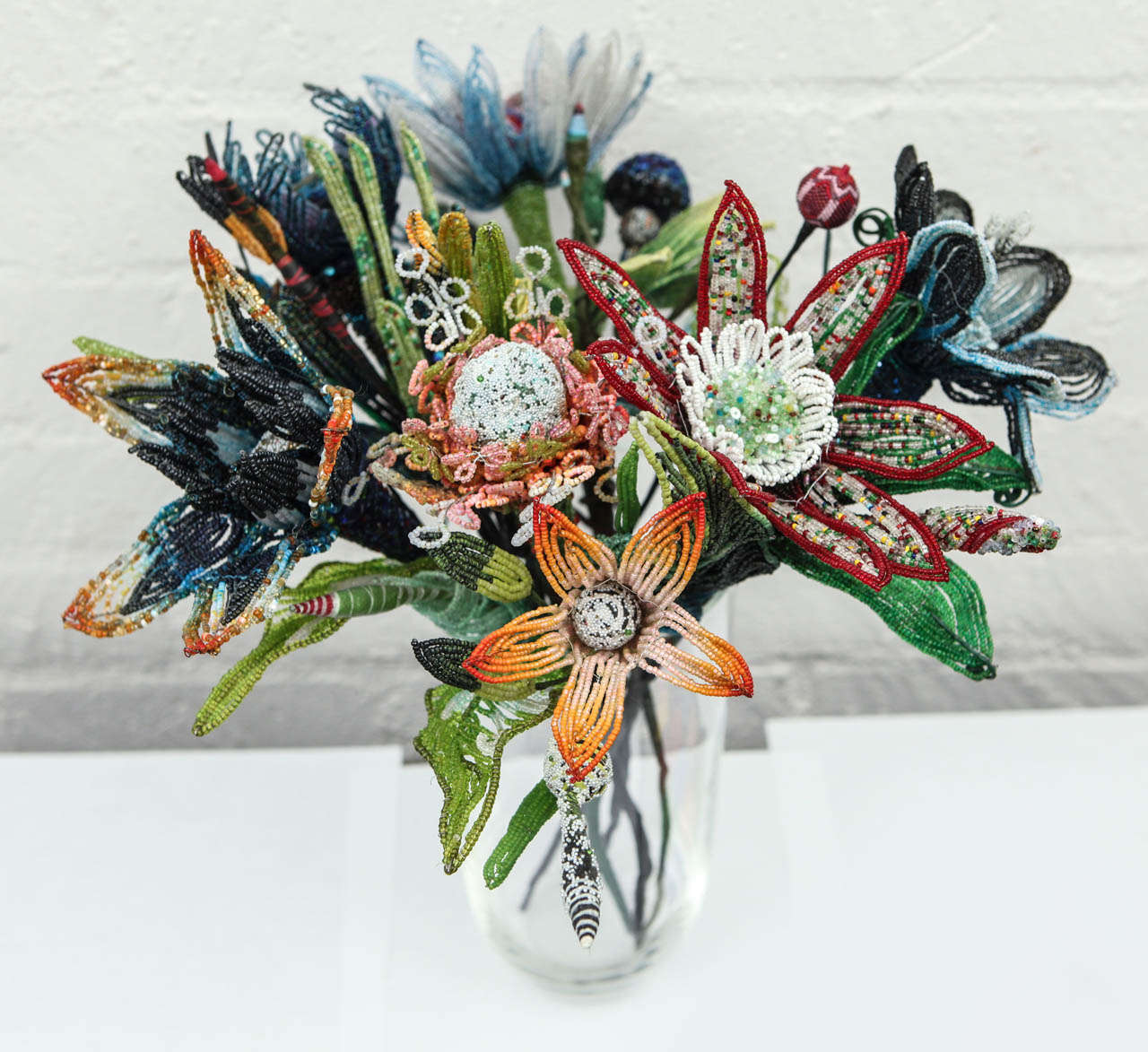 Beaded flower bouquet