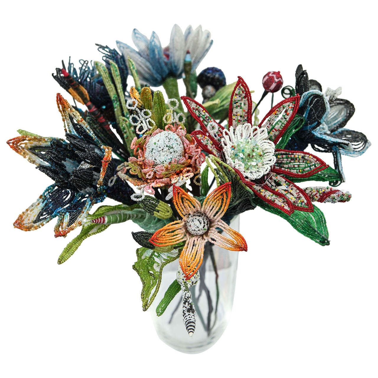 Beaded flower bouquet