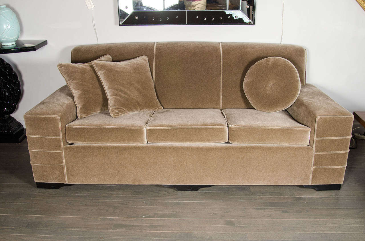 Art Deco Streamline Machine Age Sofa  in the Manner of Donald Deskey