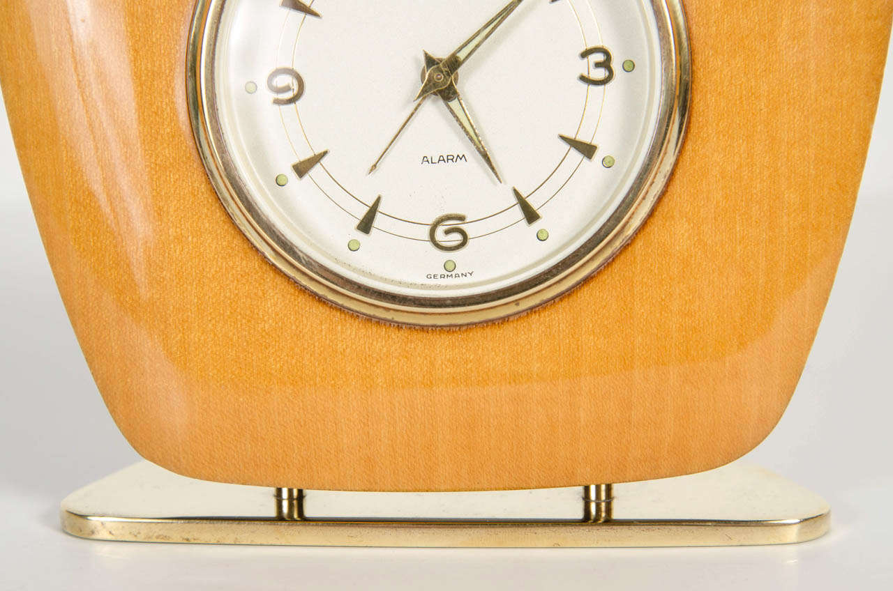 mid century table clock