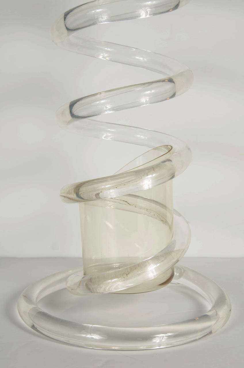 Mid-Century Modern Lucite Umbrella Stand by Dorothy Thorpe 1