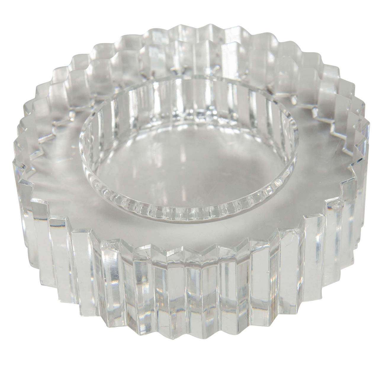Fine Cut Crystal Gear Wheel Tray/Dish by Rosenthal