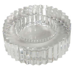 Vintage Fine Cut Crystal Gear Wheel Tray/Dish by Rosenthal