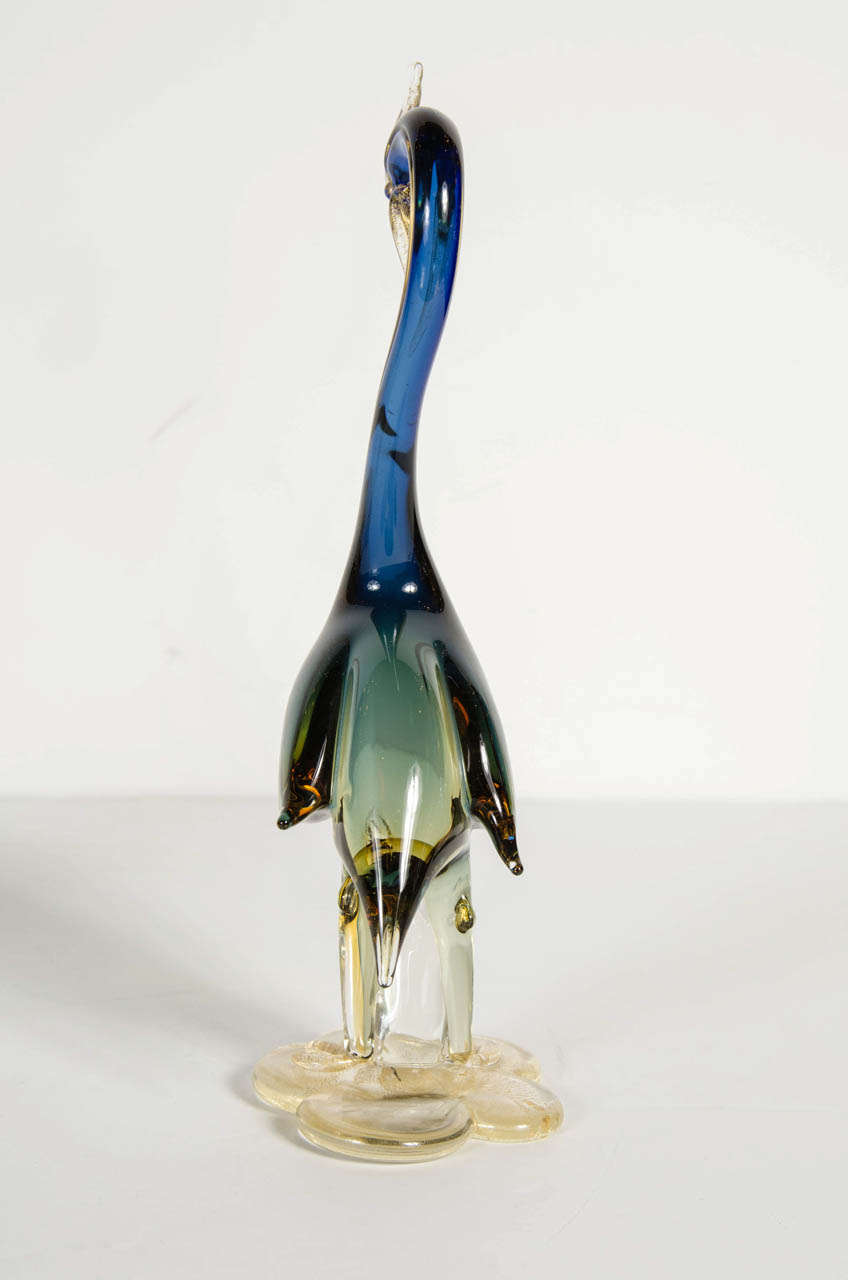 Elegant Pair of Mid-Century Murano Glass Cranes 1