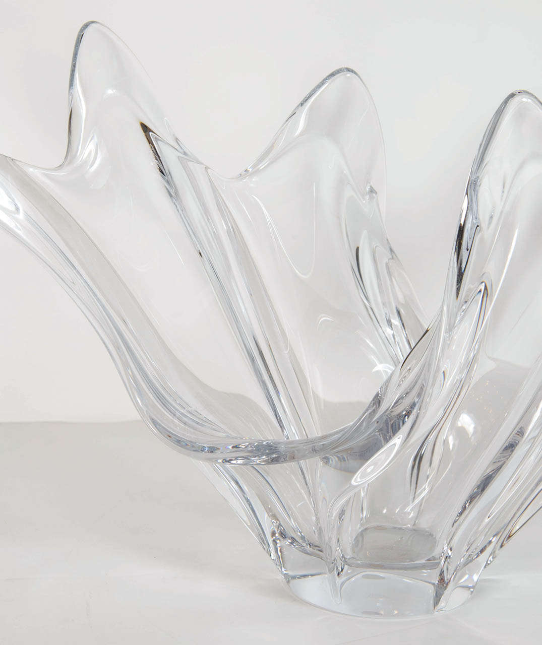 Gorgeous Mid-Century Crystal Splash Bowl by Art Verrier In Excellent Condition In New York, NY