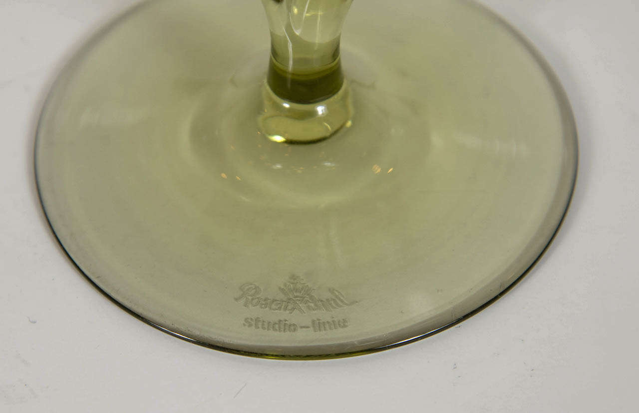 20th Century Elegant 60 Piece Set of Fine Rosenthal Crystal with Calla Lilly Design