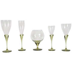 Elegant 60 Piece Set of Fine Rosenthal Crystal with Calla Lilly Design