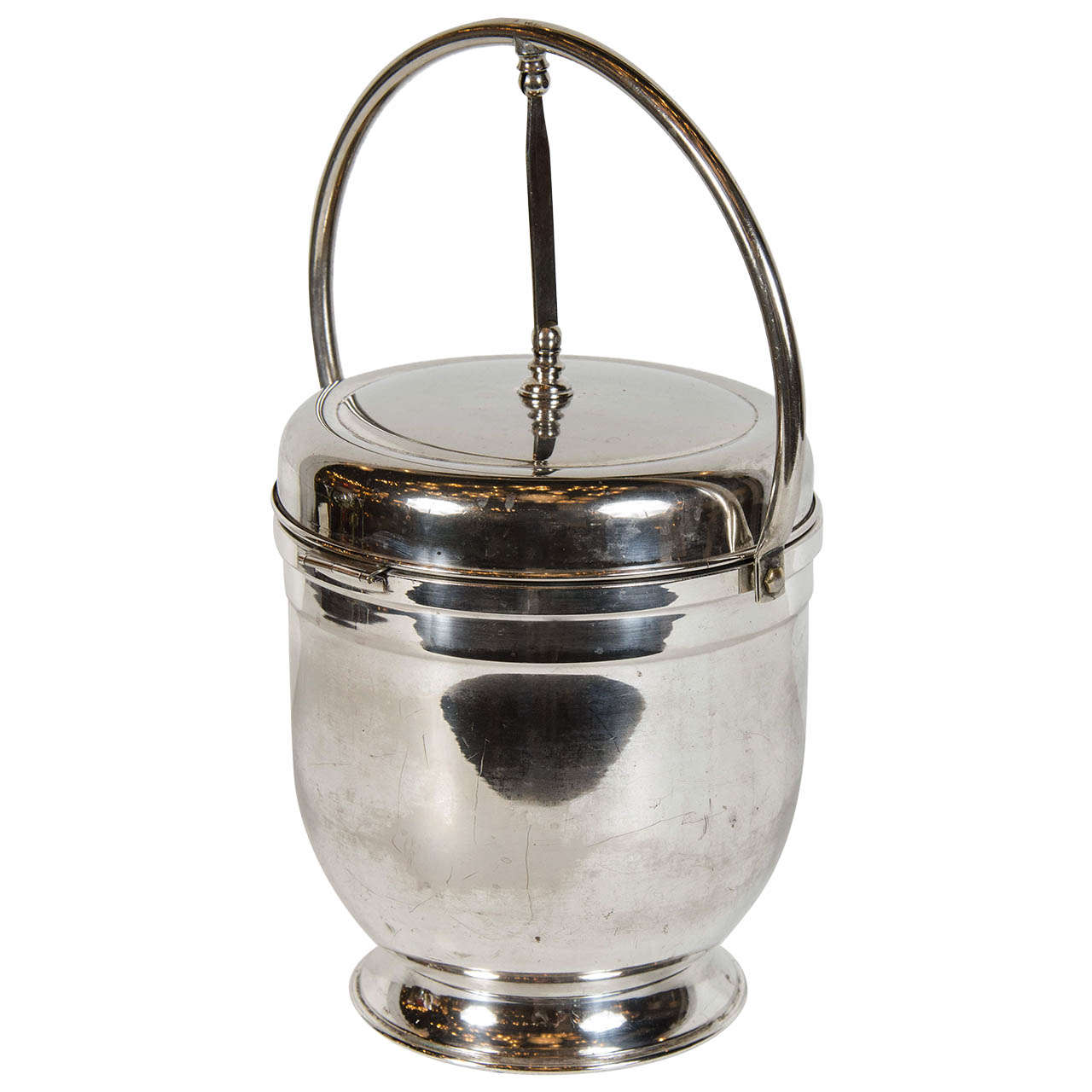 Luxe Art Deco Ice Bucket Fitted with Bar Accessories