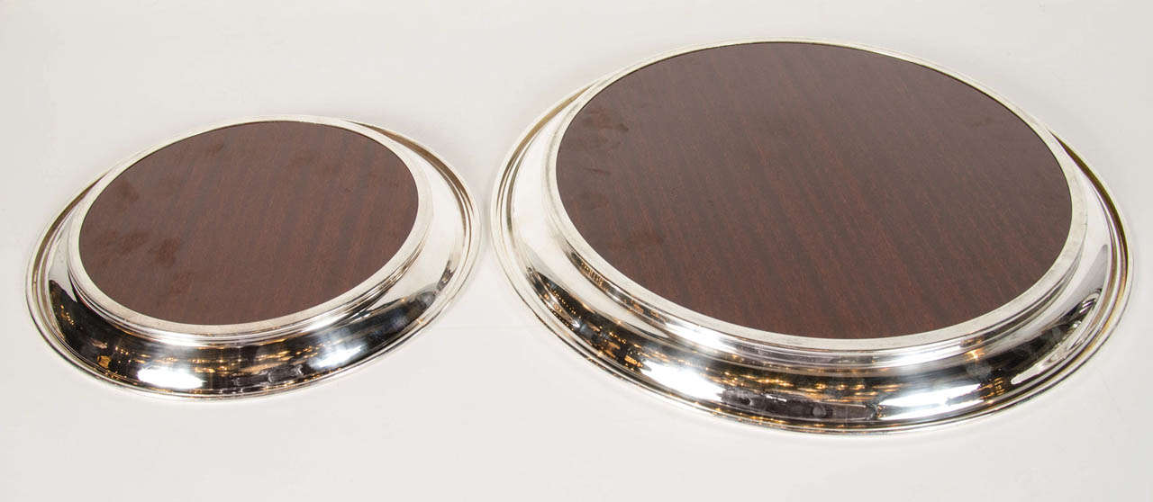 Pair of Mid-Century Modern Serving or Bar Trays by Crescent 3
