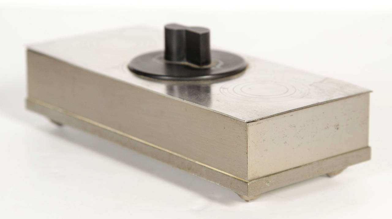 Art Deco Chrome and Bakelite Box by Chase