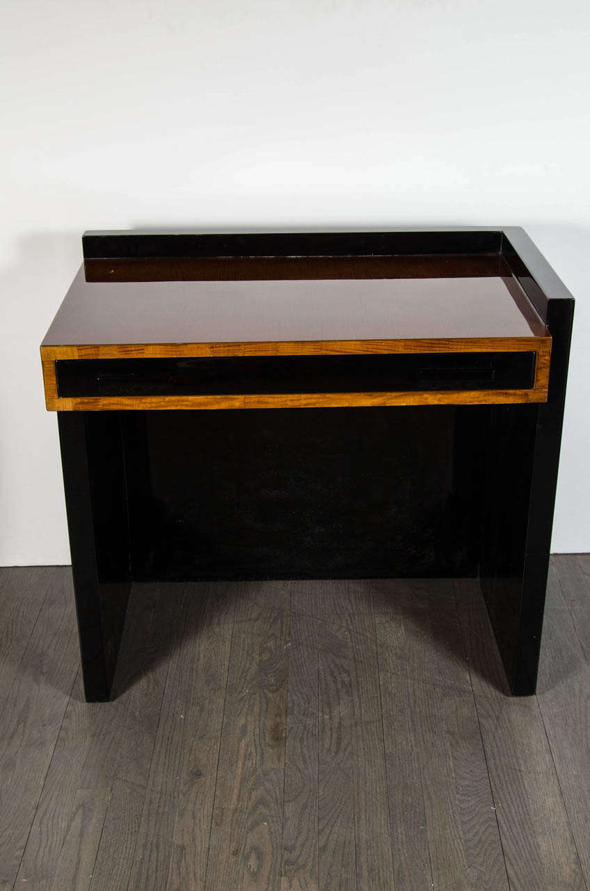 Art Deco Machine Age Writing Table / Vanity by Modernage In Excellent Condition In New York, NY