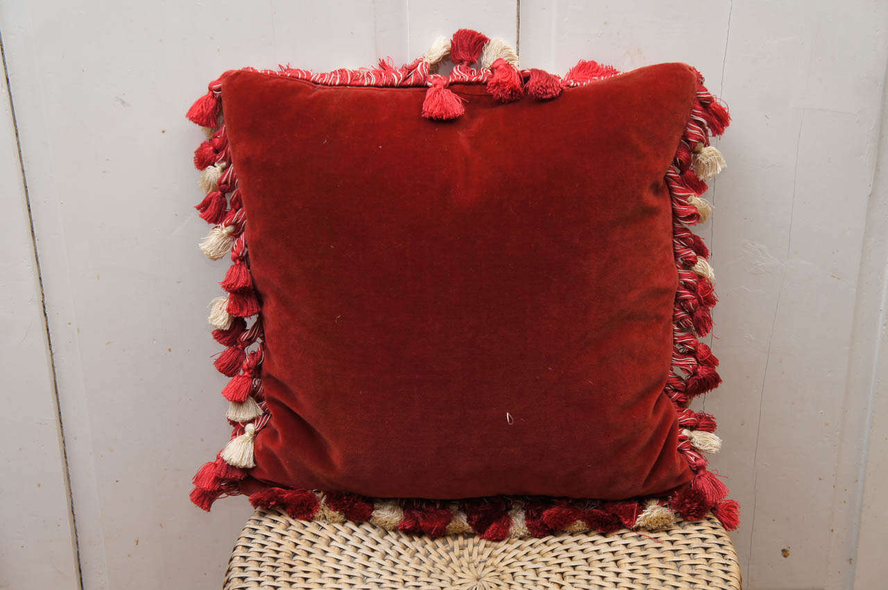 Victorian Silver Beadwork Pillow For Sale at 1stDibs