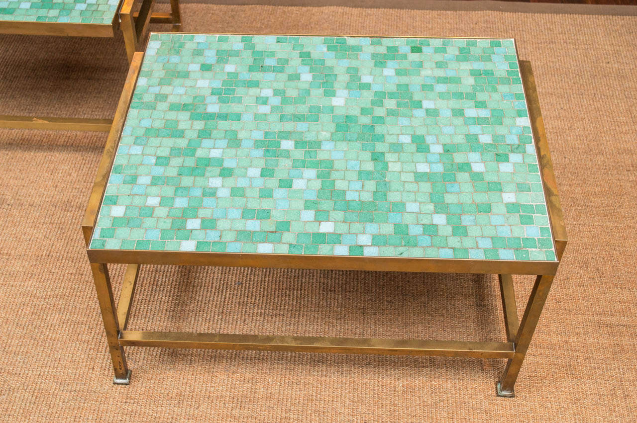 Dunbar Mosaic Tables In Excellent Condition In San Francisco, CA