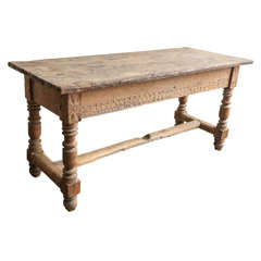 17th Century Carved Table from Spain