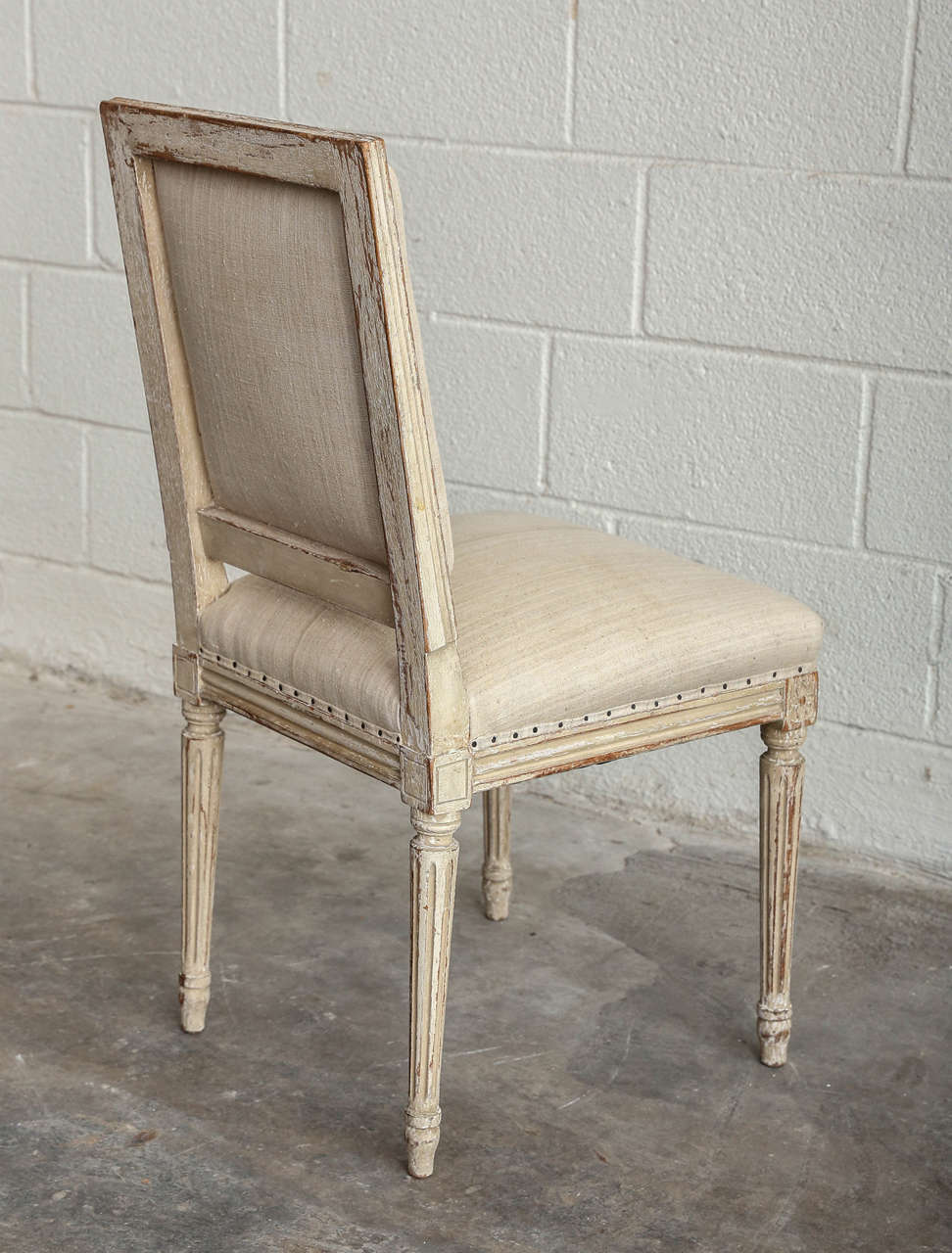Wood Louis XVI 19th Century Set of Six Dining Chairs