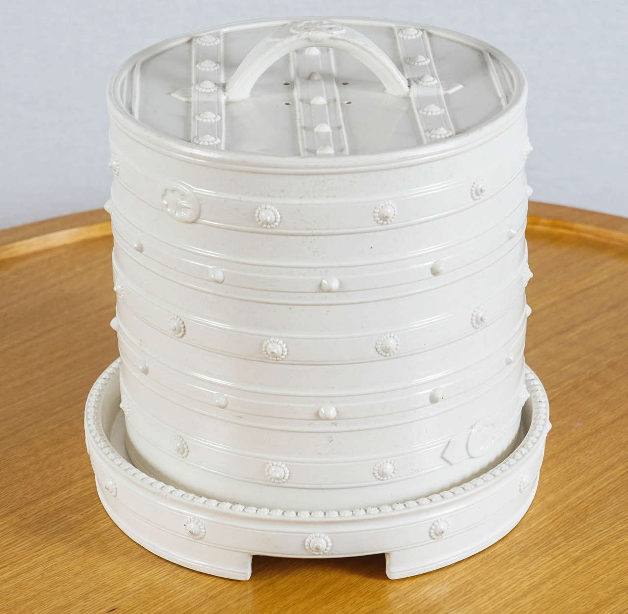 Large Creamware Cheese Keeper at 1stDibs