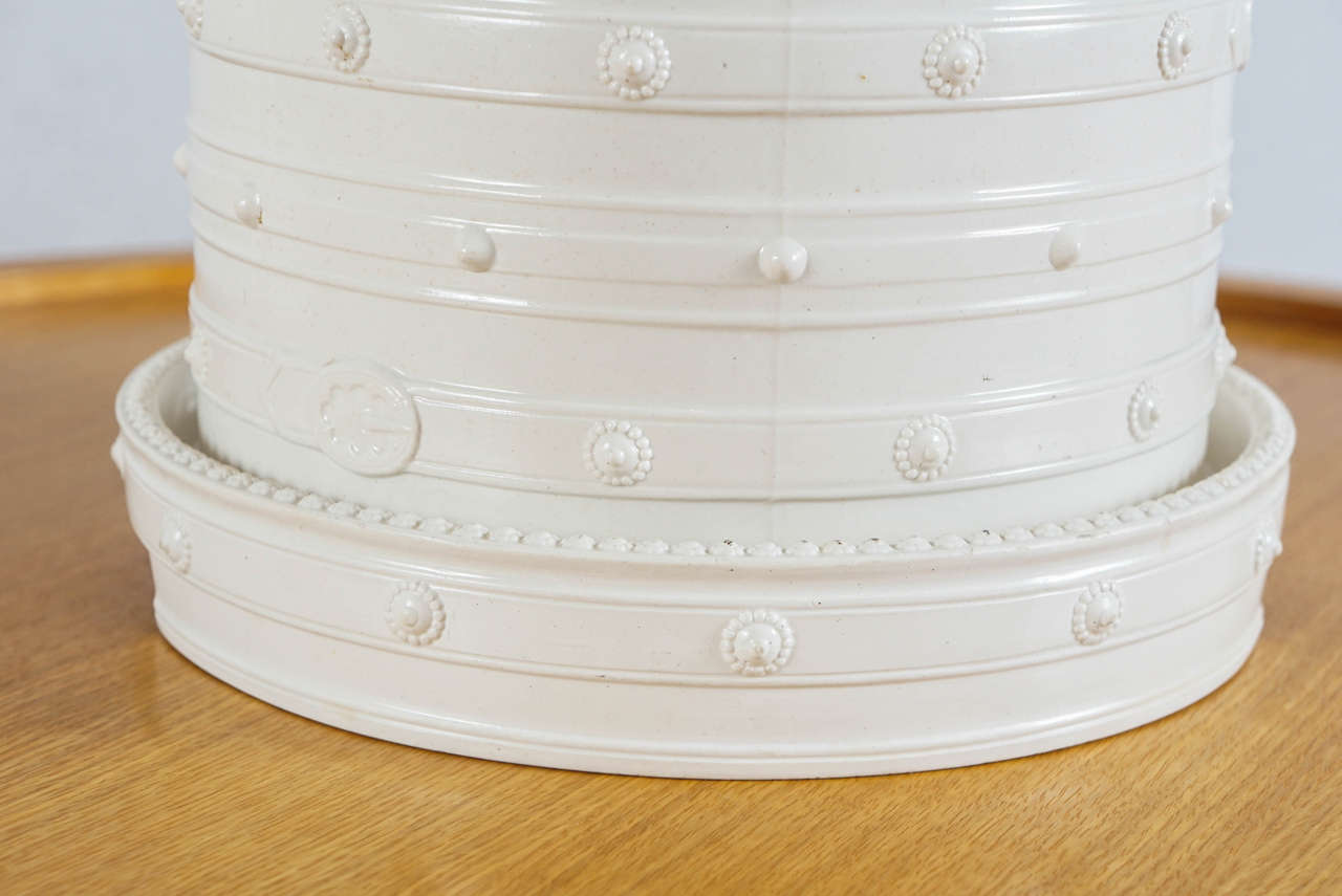 Large Creamware Cheese Keeper at 1stDibs