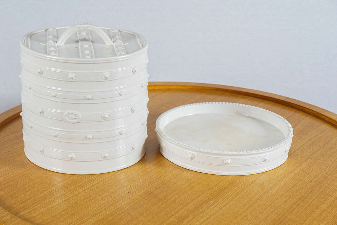 Large Creamware Cheese Keeper at 1stDibs