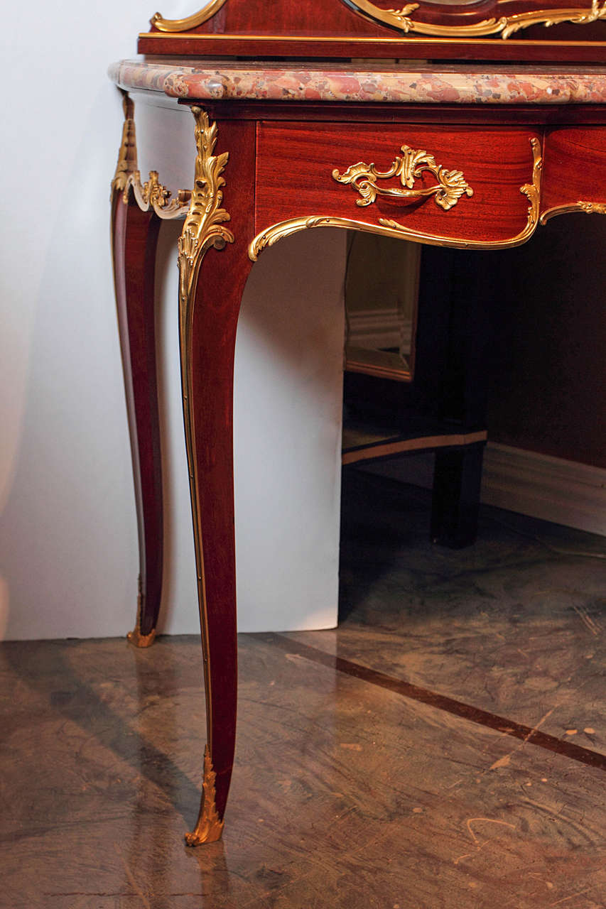 19th Century Signed F. Linke French Dressing Table In Excellent Condition For Sale In Dallas, TX