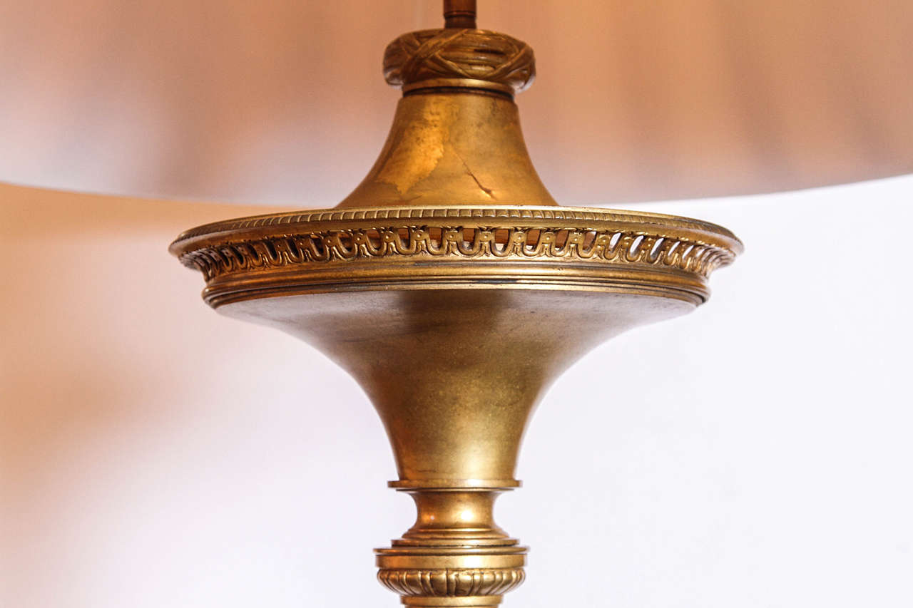 19th Century Fine Louis XVI Gilt Bronze Torchiere Floor Lamp 2