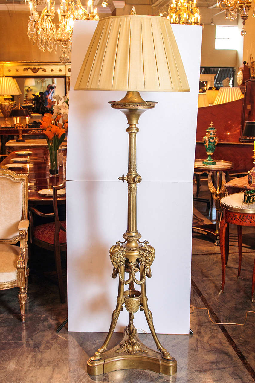 Bronze Torchiere Floor Lamp
