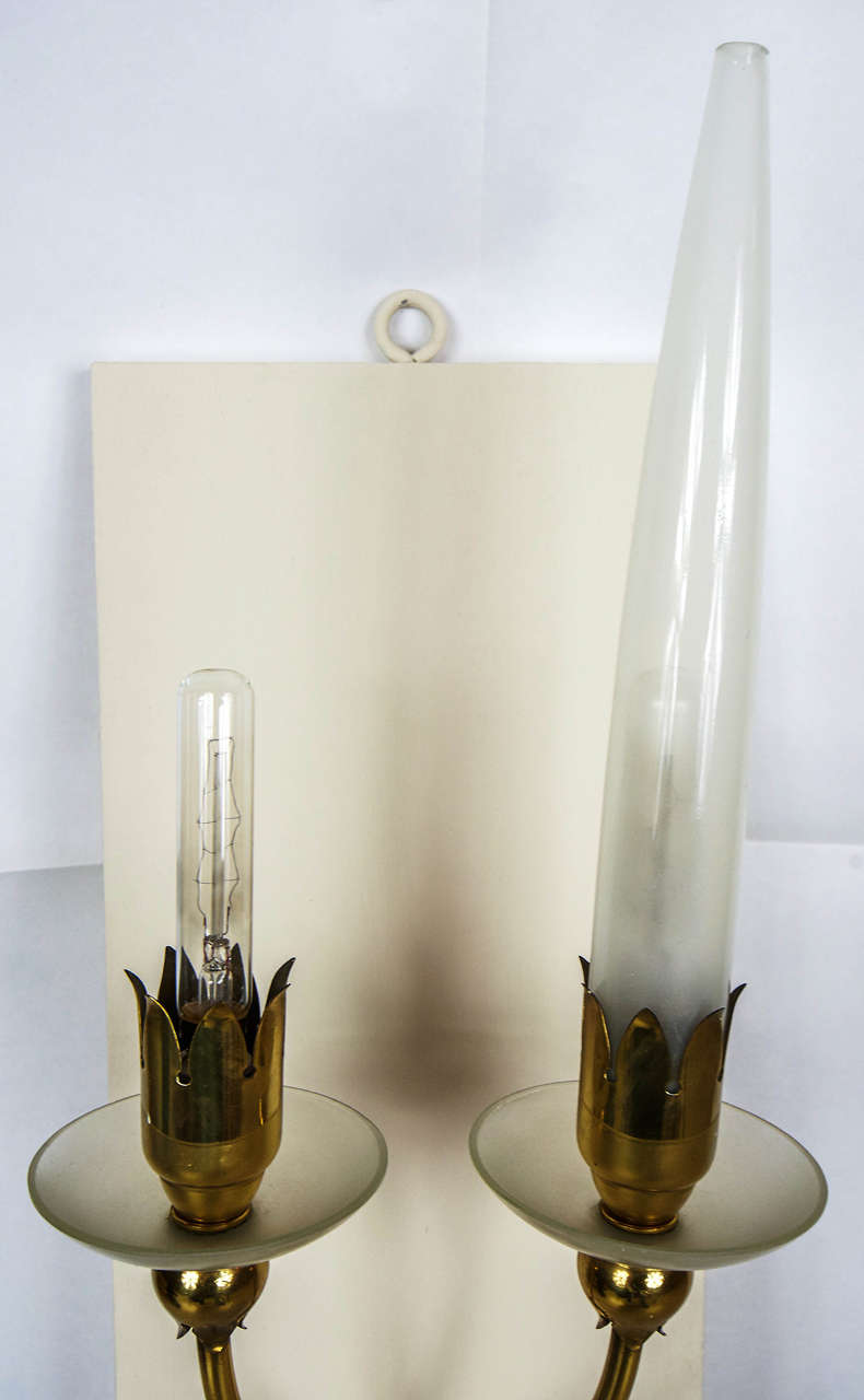Pair of Arredoluce Wall Lights by Angelo Lelli, Italy, 1954 In Excellent Condition In Firenze, Toscana