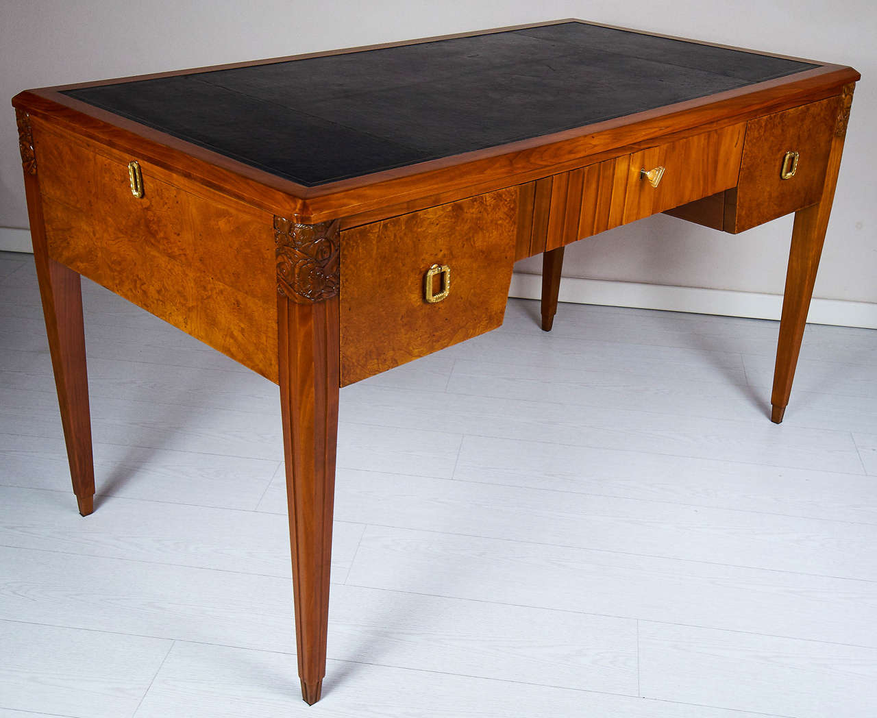 Slender and elegant 1925 Art Deco Writing Desk. at 1stdibs