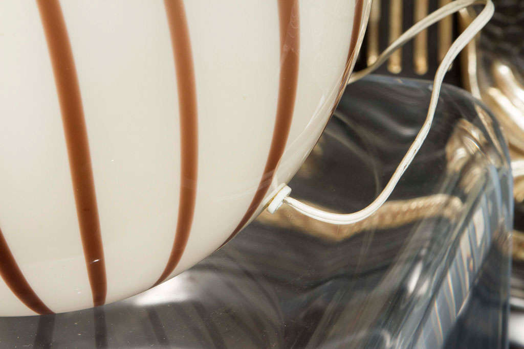 Murano Glass Modernist Vistosi Glass Table Lamp