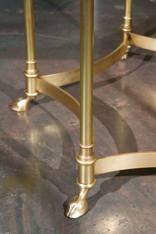 Six Sided Brass Table by La Barge 5