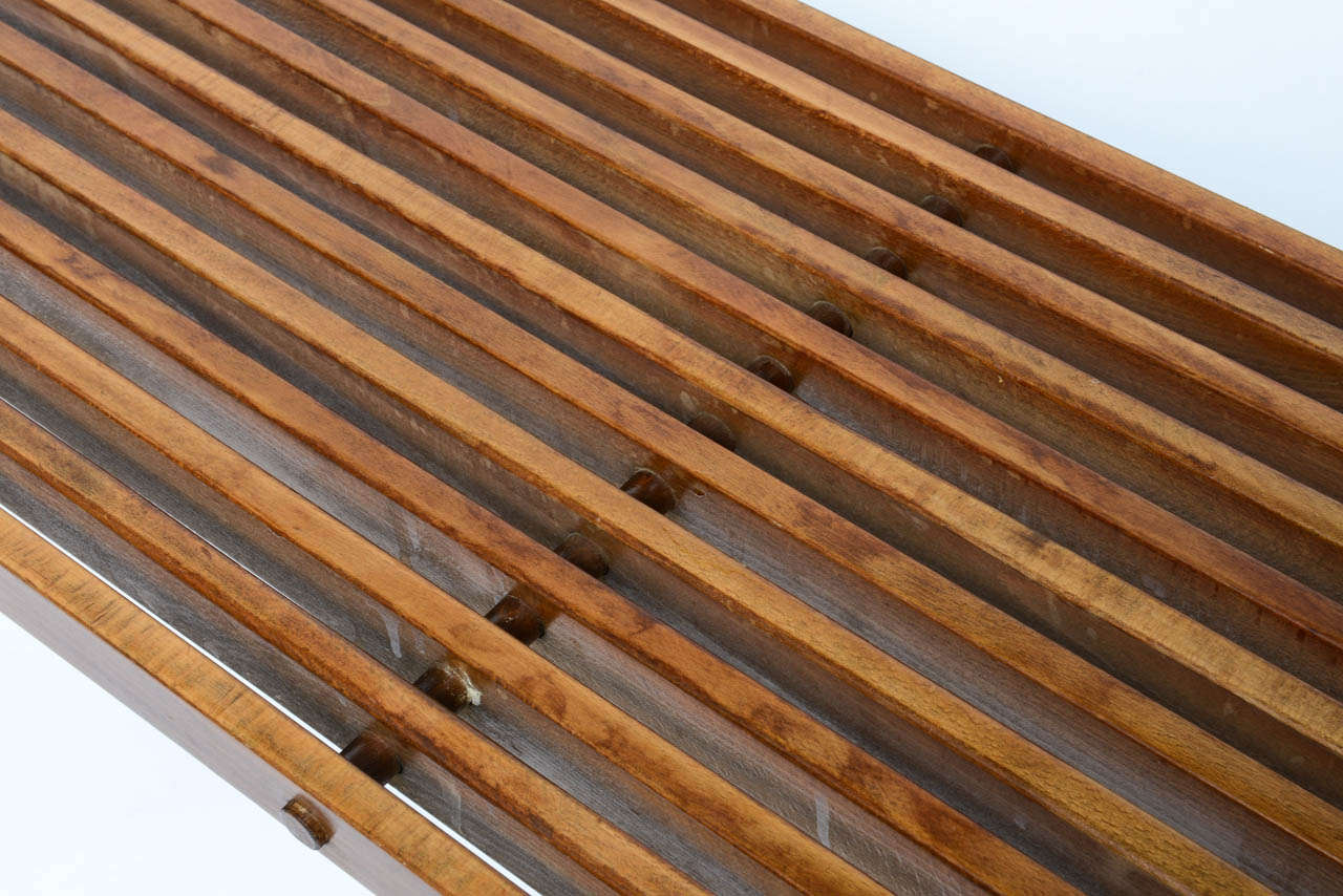 George Nelson Lattenrost Wood Bank/Kaffeetisch (Holz)