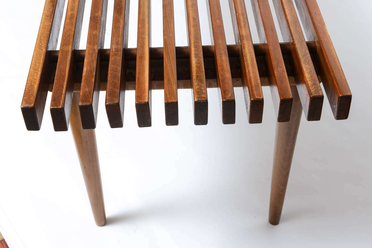 Mid-20th Century George Nelson Slatted Wood Bench/Coffee Table