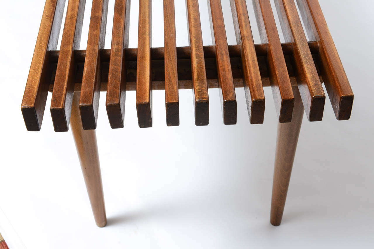 George Nelson Lattenrost Wood Bank/Kaffeetisch 1